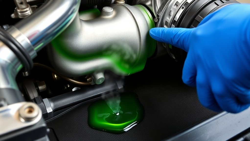 coolant leak warning signs