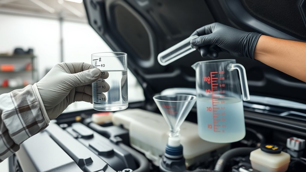 coolant level and concentration