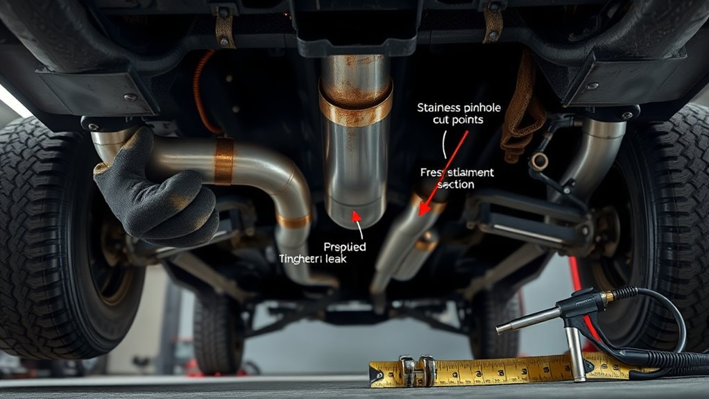 4Runner exhaust pipe cut weld or replace decision