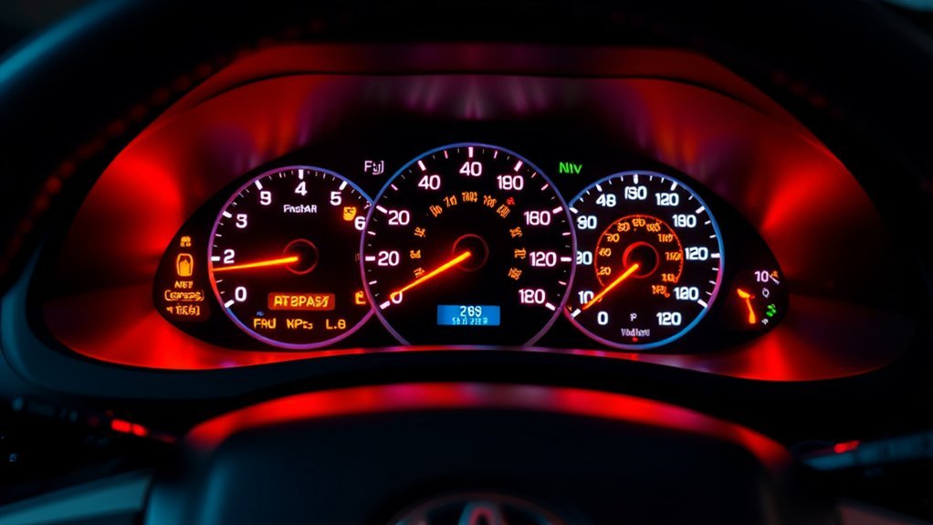 dashboard lights indicate vehicle health