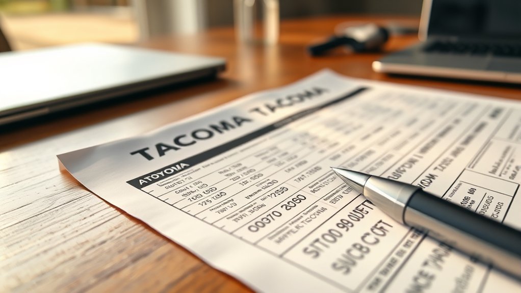 decoding toyota tacoma vin