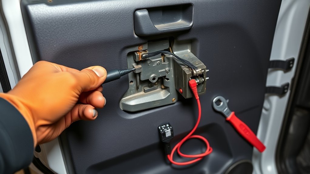 Diagnosing a Toyota 4Runner door lock actuator before panel removal