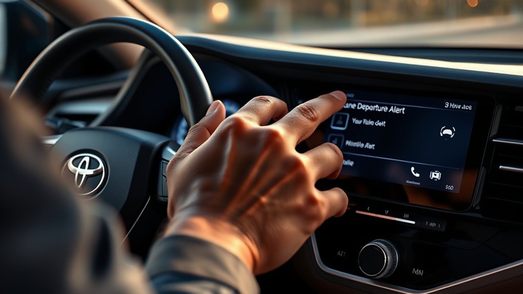 disable camry lane alerts