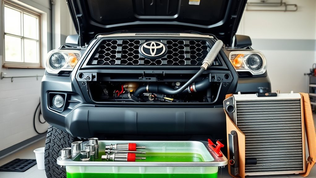 diy toyota tacoma radiator replacement