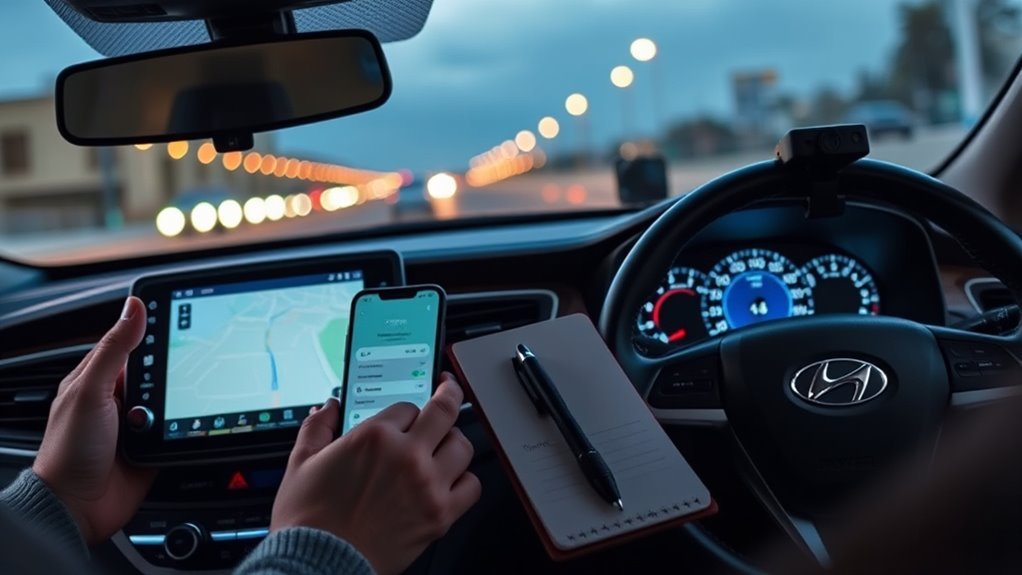 Documenting Hyundai Sonata navigation GPS issues for dealer diagnosis
