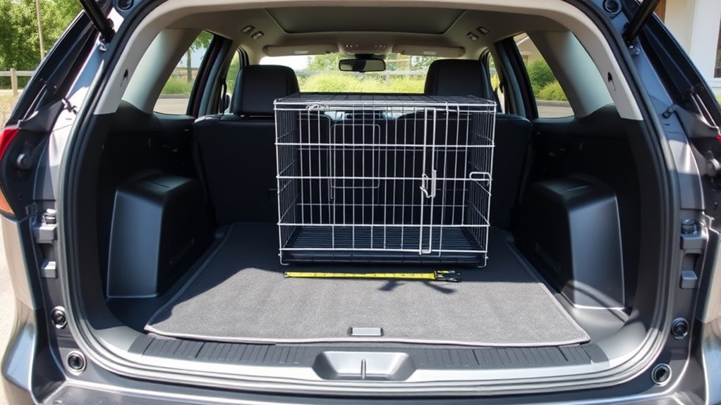 dog crate cargo fitting