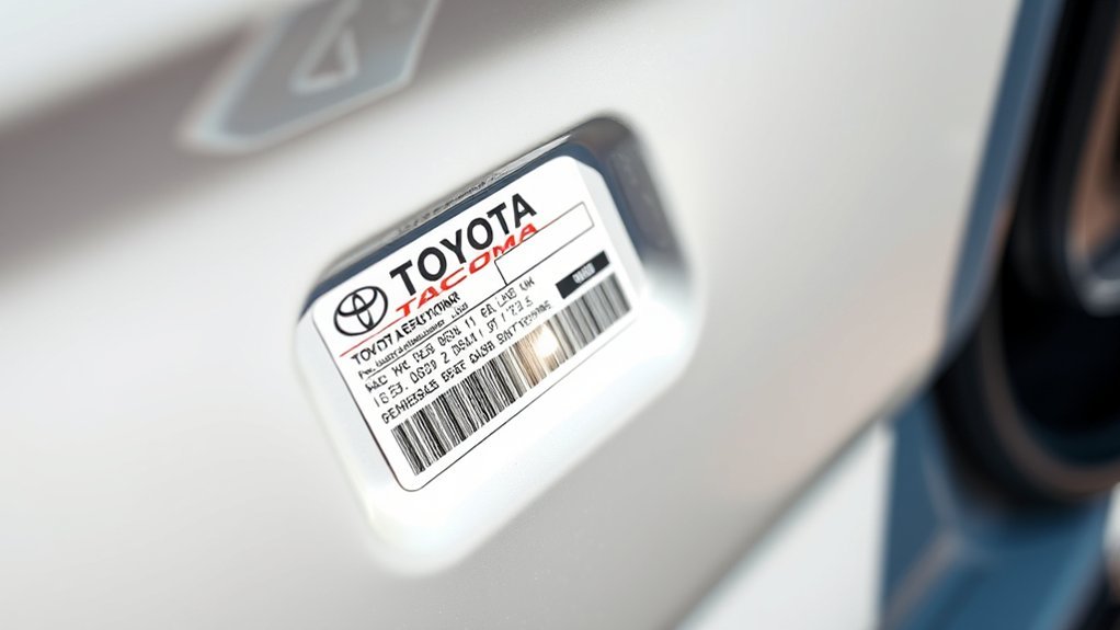 door jamb sticker significance