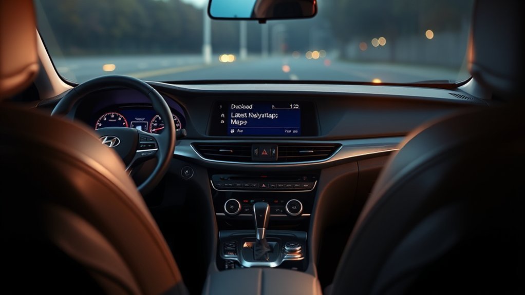 Downloading a Hyundai Sonata navigation map update