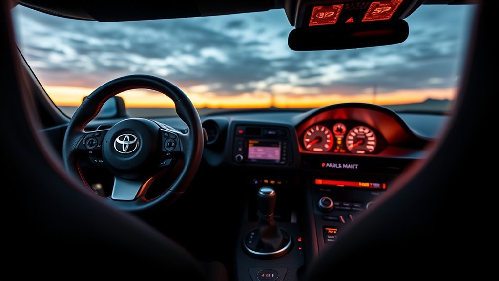 driver focused luxury interior features