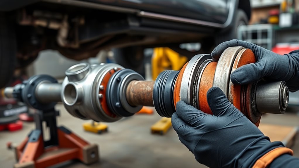 driveshaft alignment and inspection