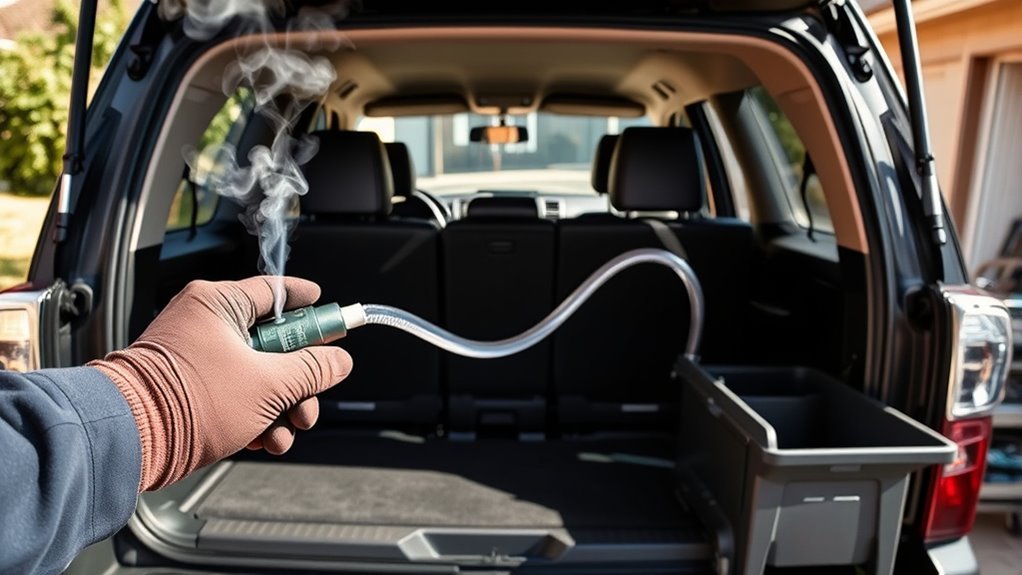 eliminate exhaust odor cabin