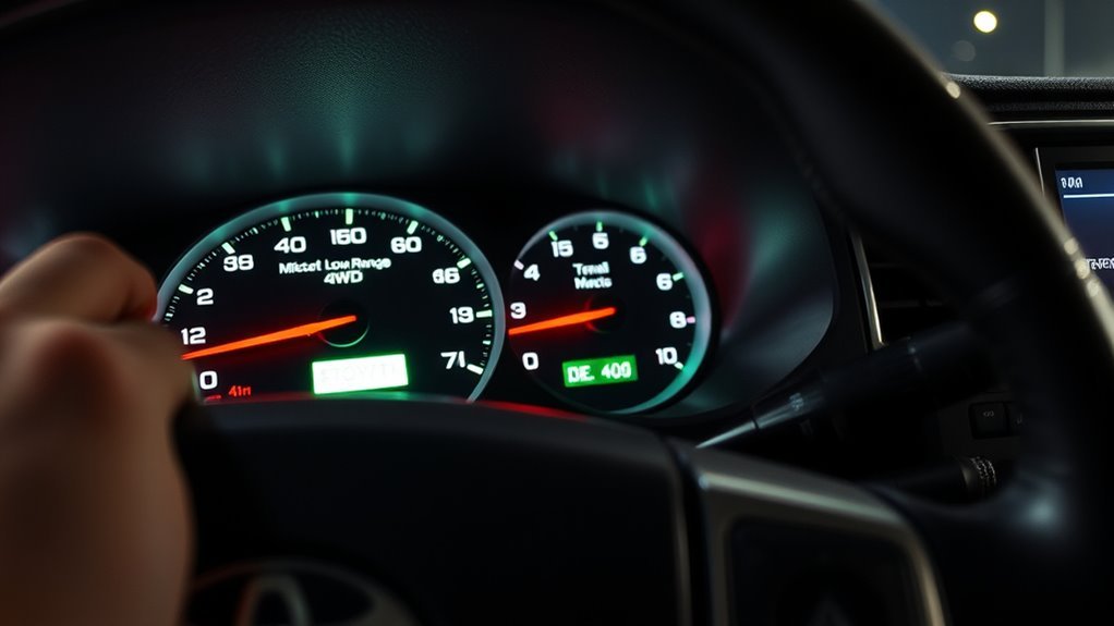 Toyota 4Runner stopped while engaging the 4LO four-wheel-drive setting