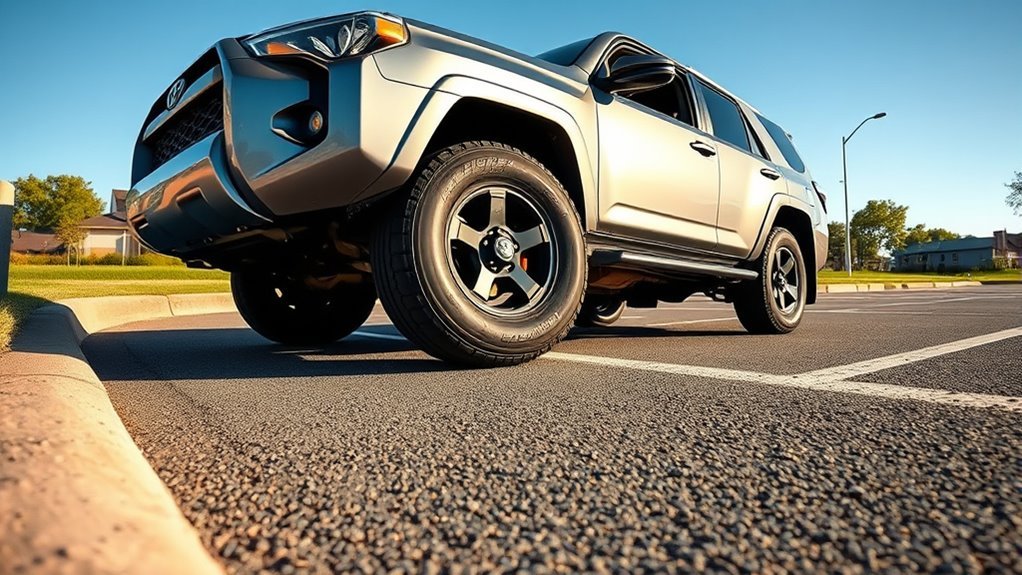 Toyota 4Runner using 4WD in snow gravel mud and slippery conditions