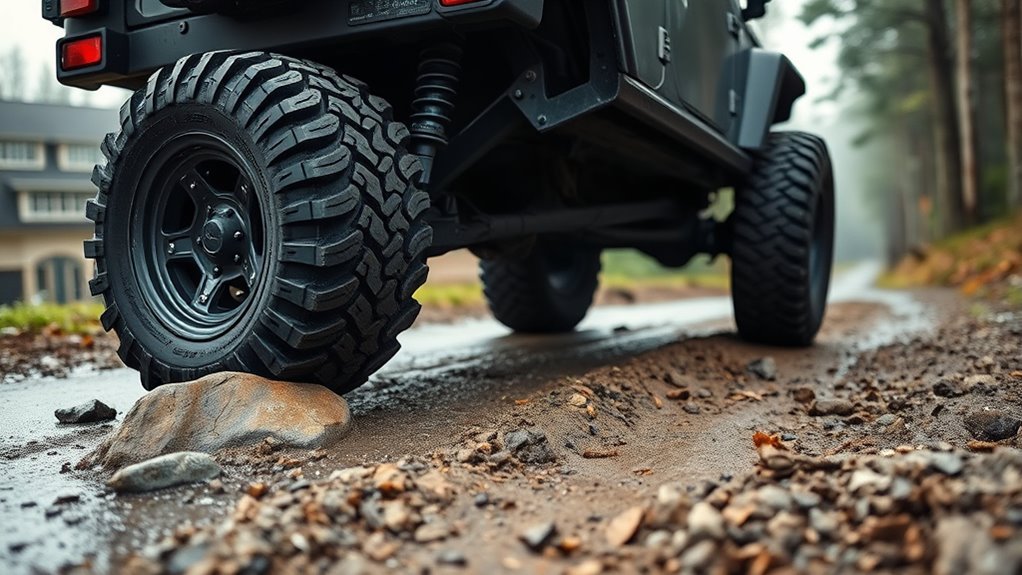 engage lockers for traction