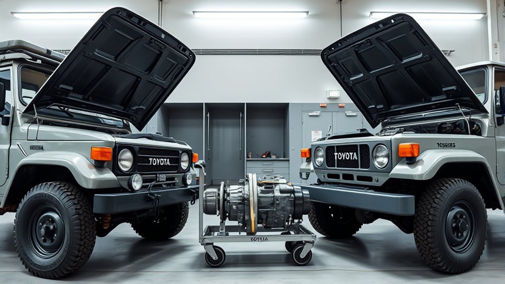 engine and suspension differences