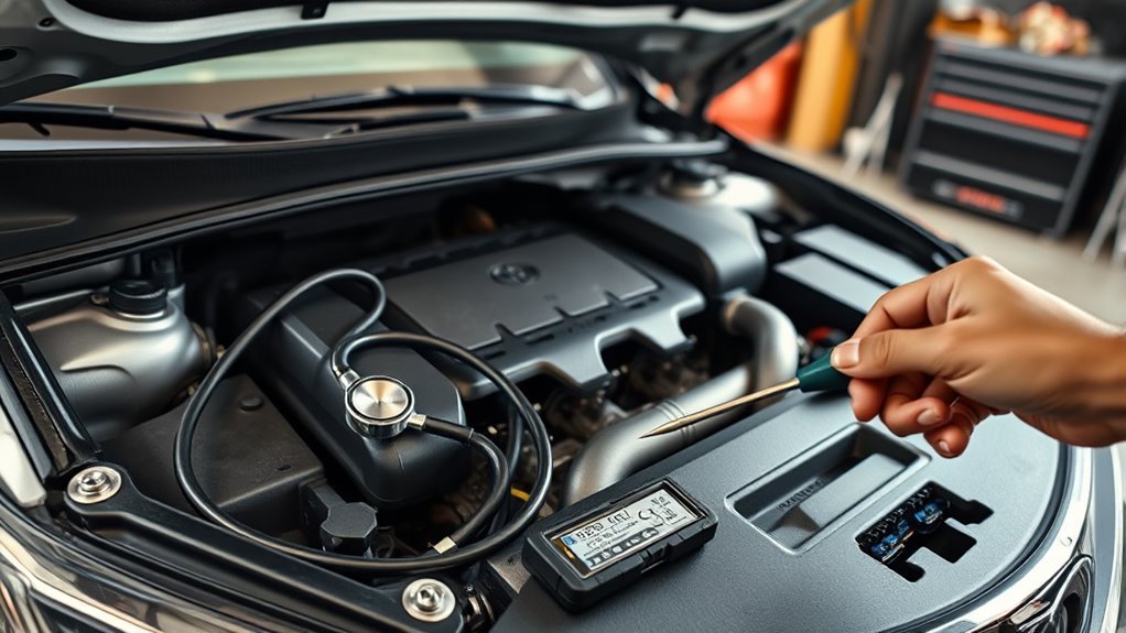 engine knock diagnostic steps