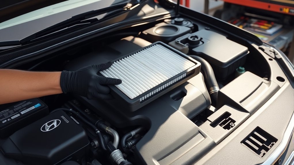 Hyundai Sonata engine bay maintenance checks beyond the air filter