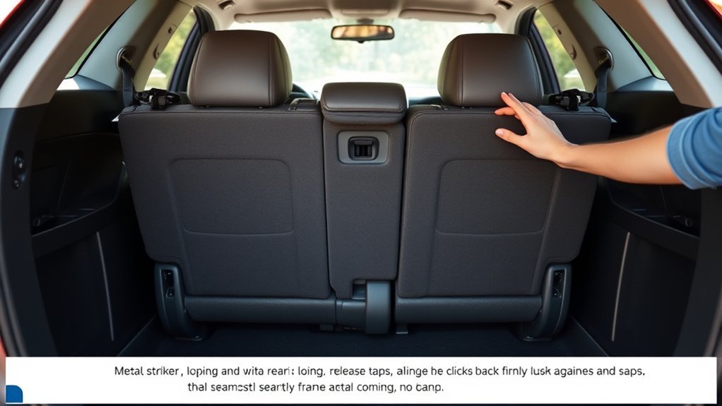 ensure seat lock engagement