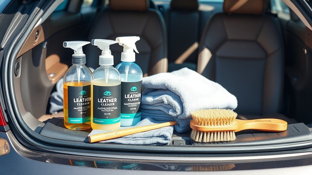 essential leather cleaning supplies