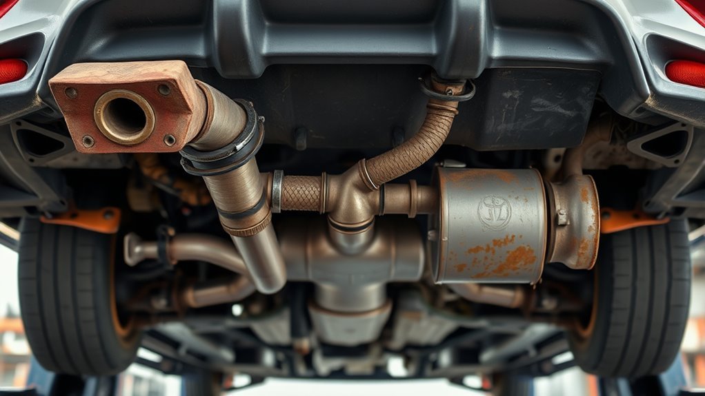 exhaust leak inspection areas