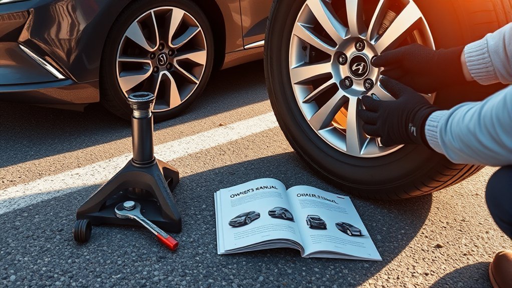 flat tire change steps