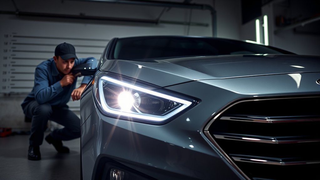 headlight alignment and inspection