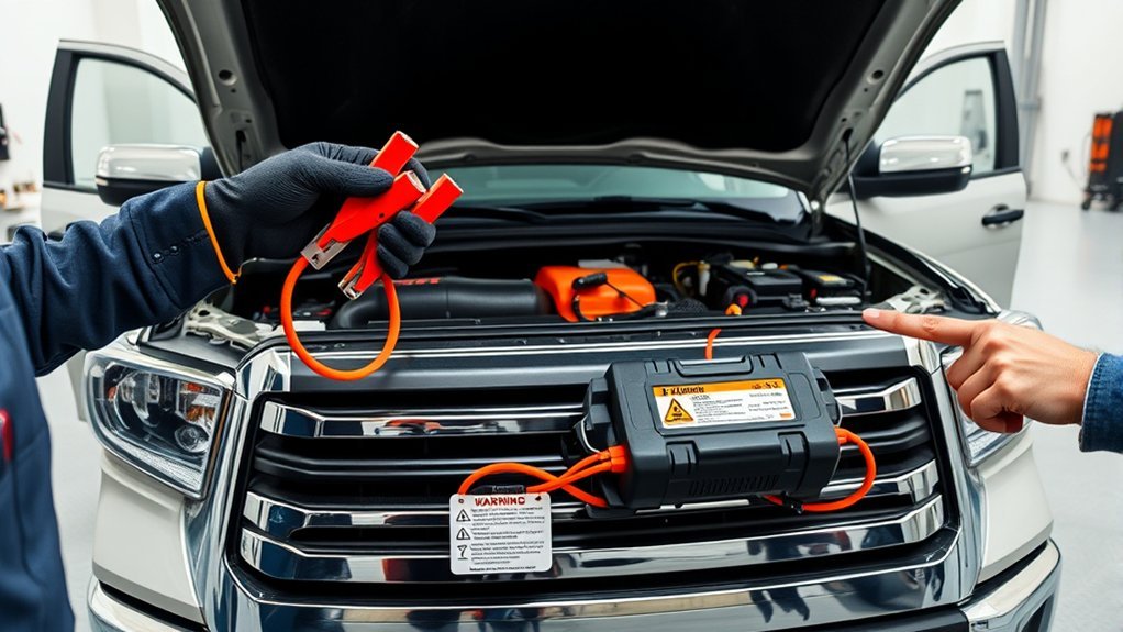 hybrid jump start precautions