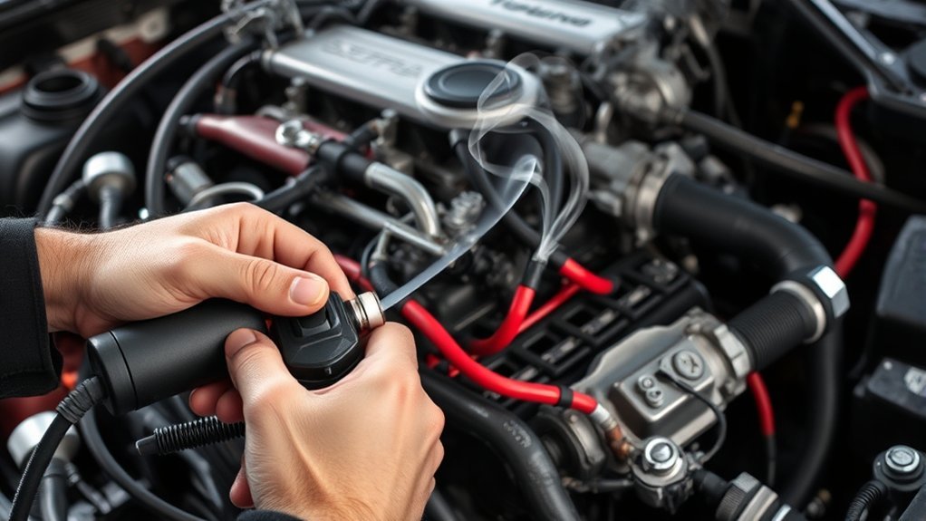 Finding vacuum and intake leaks that cause a Toyota Supra rough idle