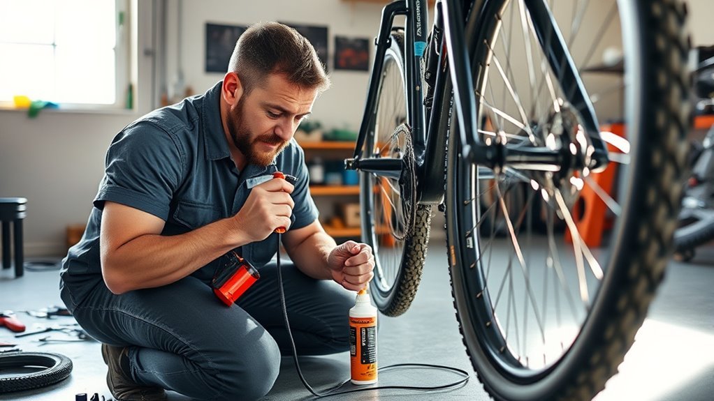 inflate and seat tubeless tires