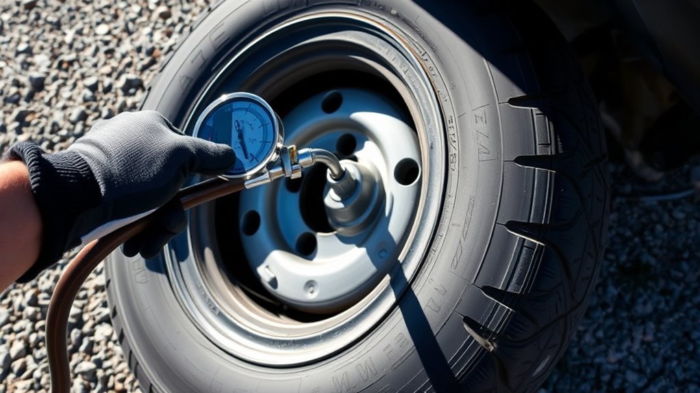 inflate spare tire properly