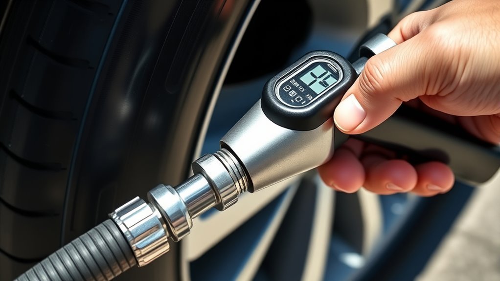 inflate tires to recommended psi