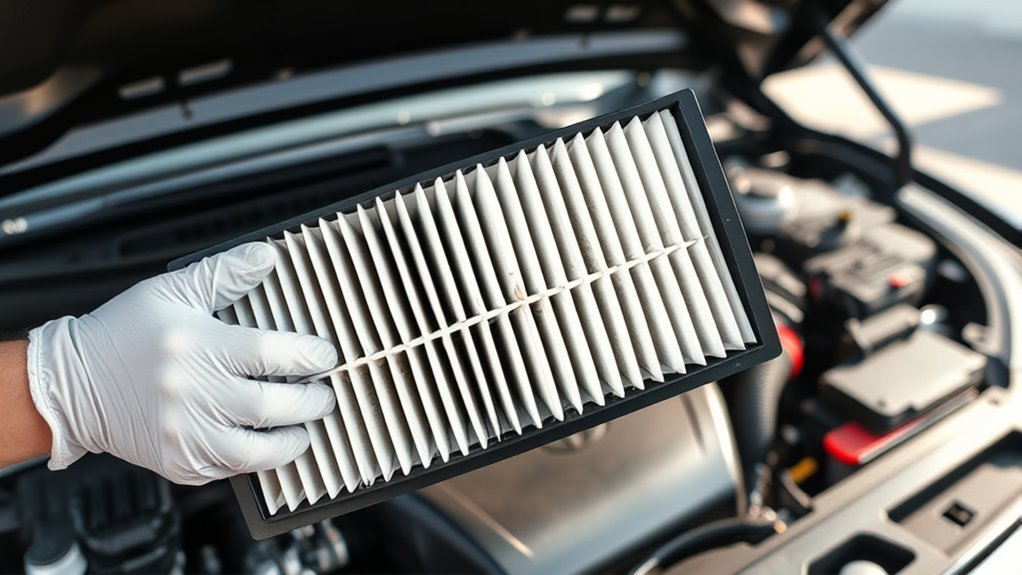 inspect and replace air filter