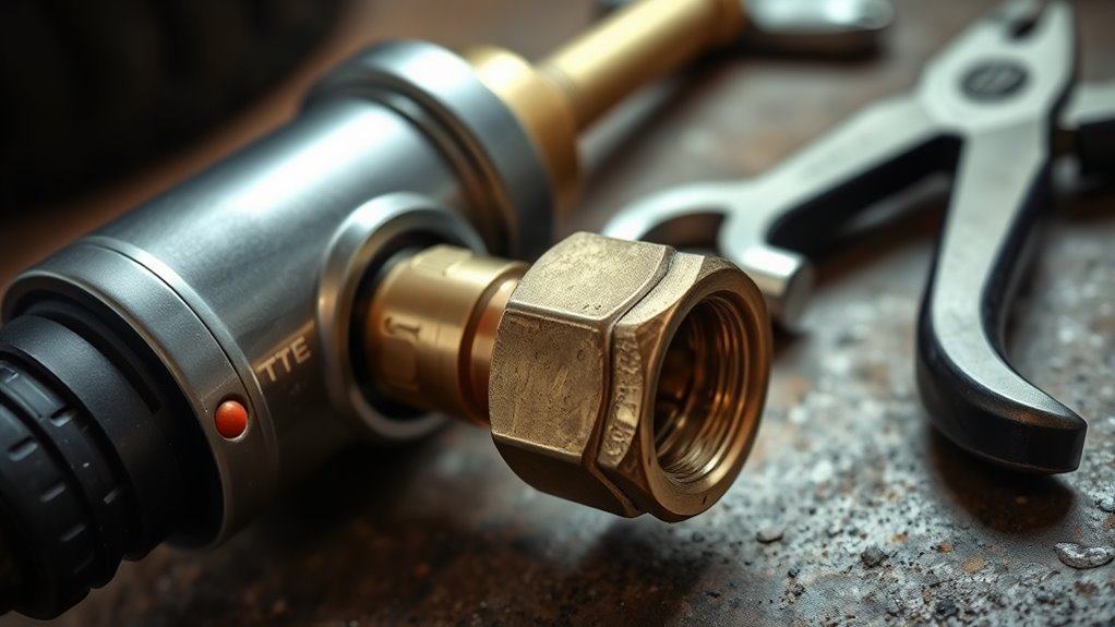 inspect and replace brass nut