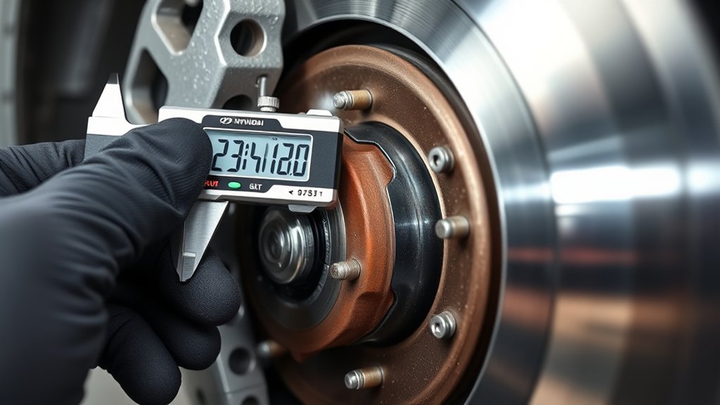 inspect brake pads safely