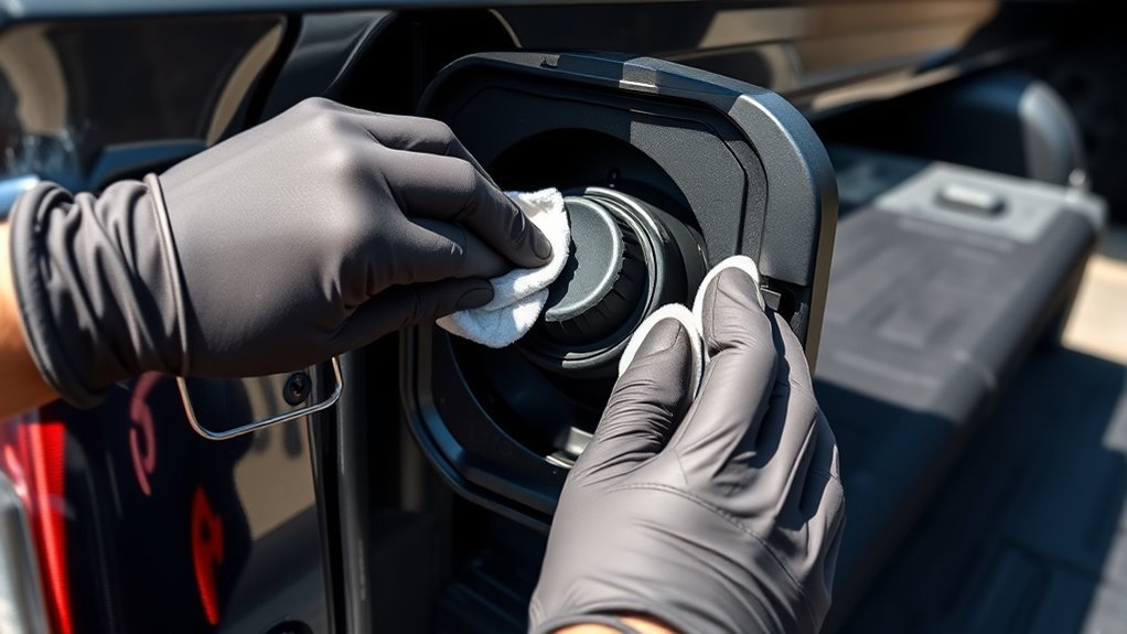 inspect clean replace gas cap