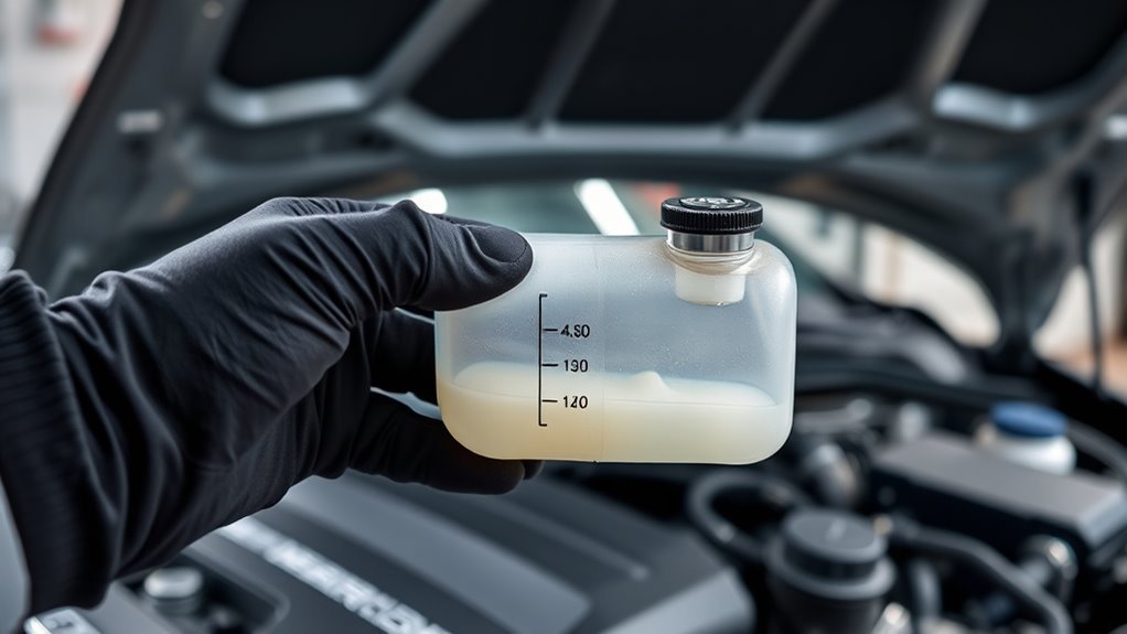 inspect coolant overflow tank