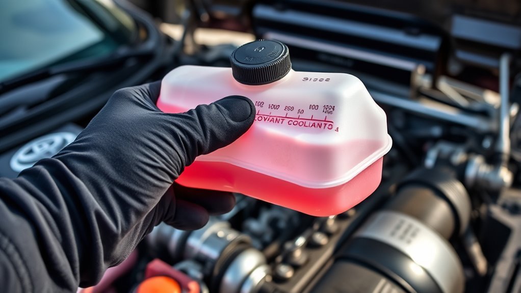 inspect coolant reservoir regularly