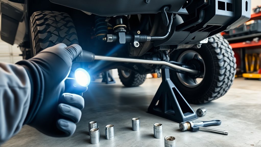 inspect suspension and steering