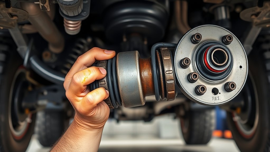inspect u joints and axles