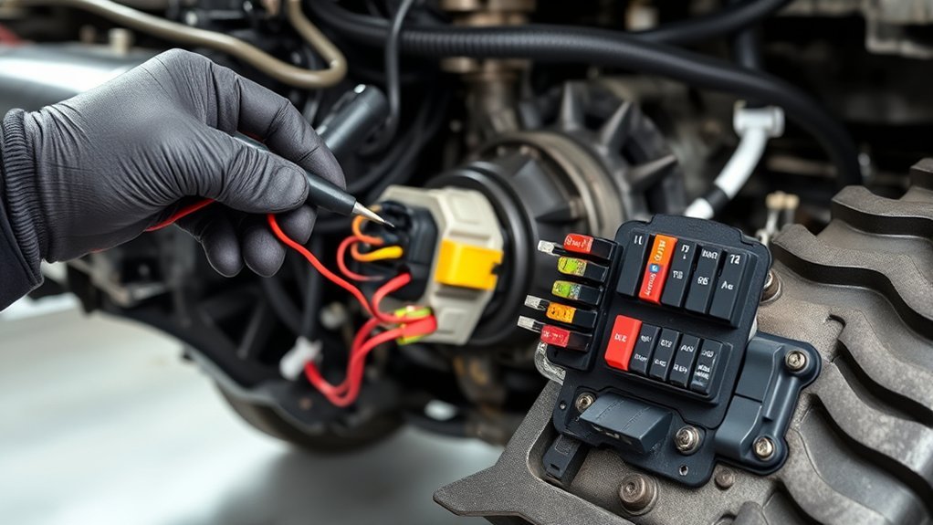 inspect wiring and fuses