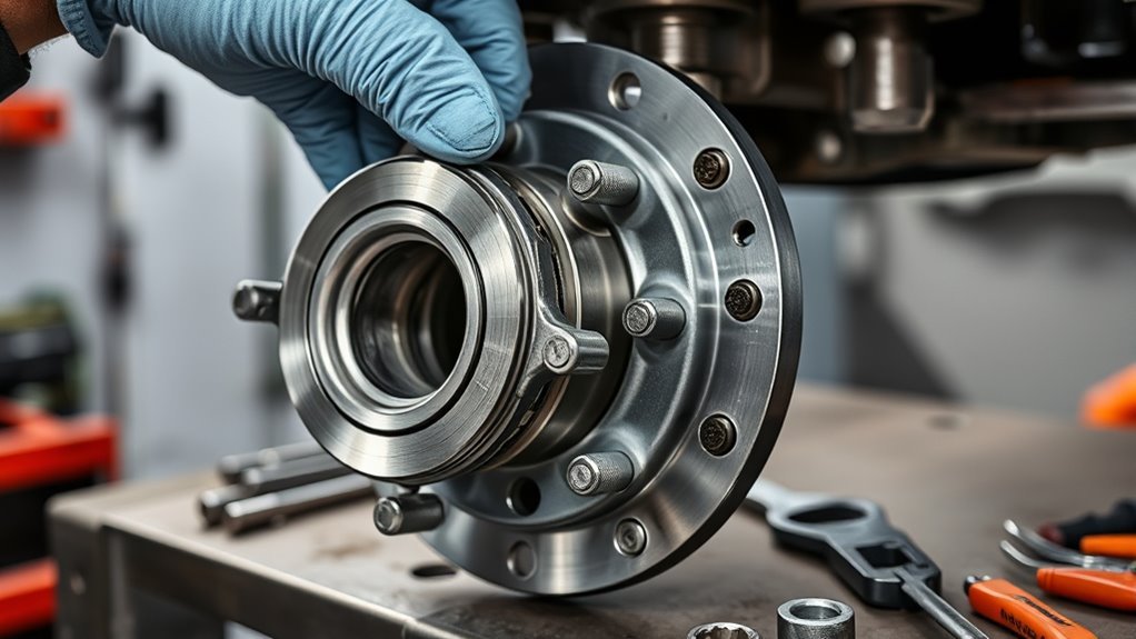 install bearing and plate