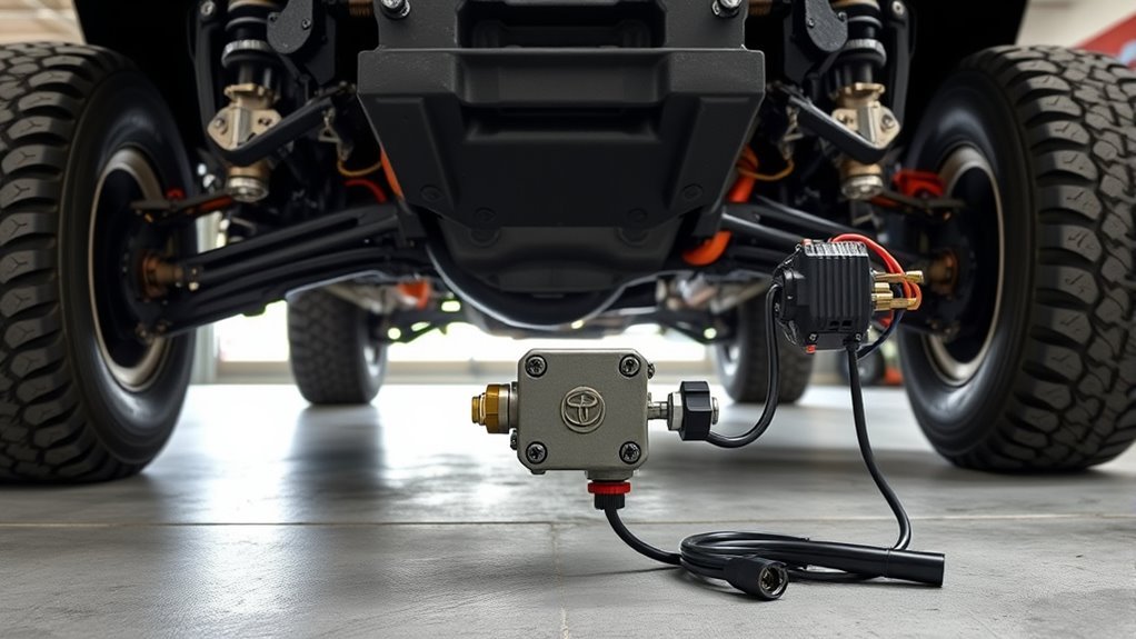 Mechanical hydraulic KDSS layout compared with Lexus electronic e-KDSS actuators