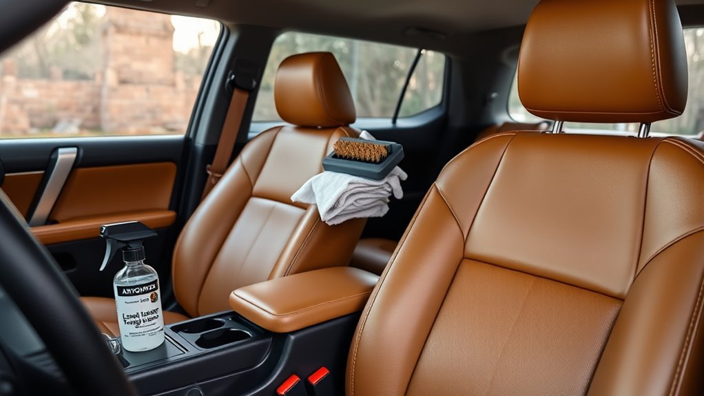 leather seat cleaning essentials
