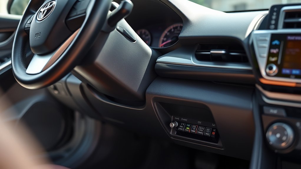 locate camry s interior fuse box