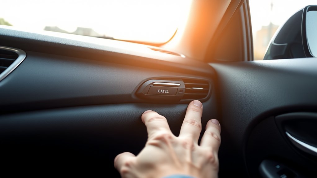 locate interior hood latch
