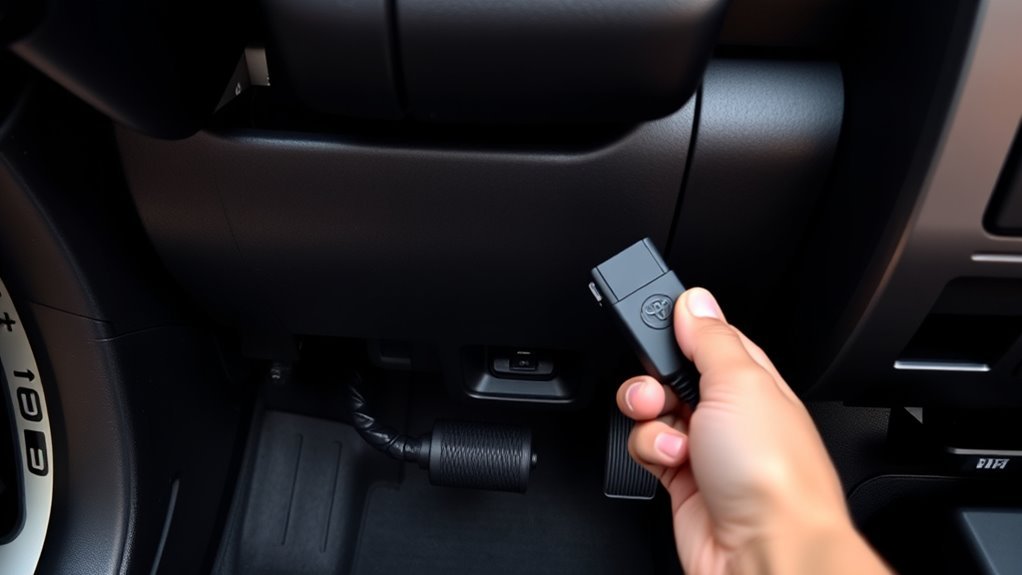 locate obd2 port access