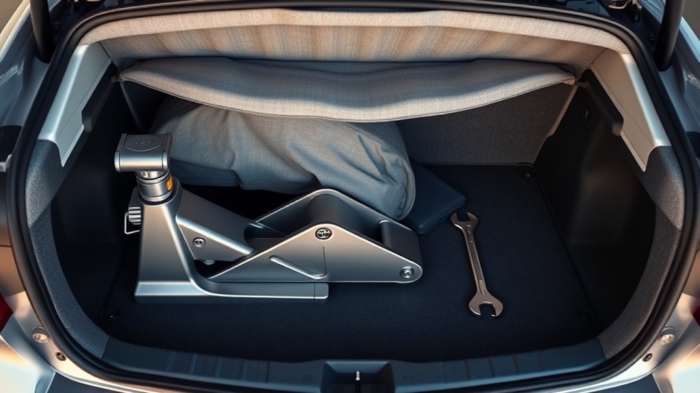 locate spare tire jack