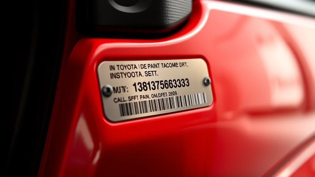 locate tacoma paint code