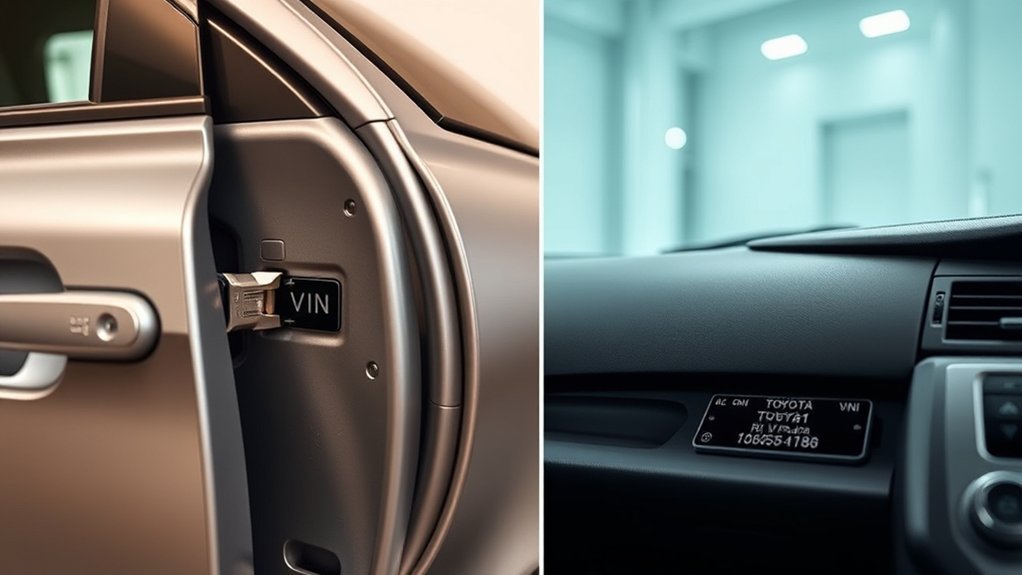 locate toyota camry vin