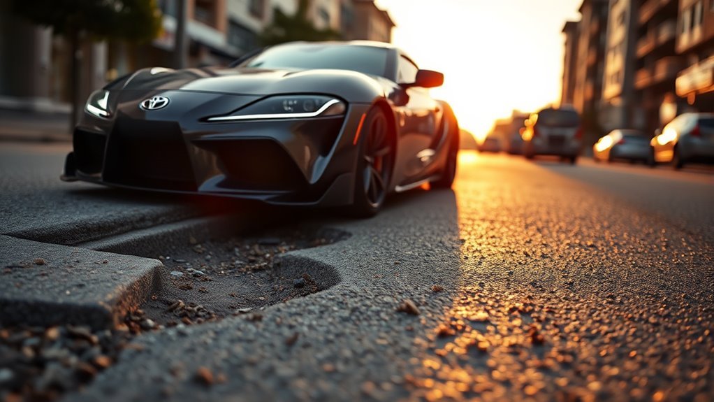 low car pothole navigation tips